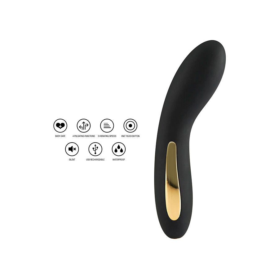 ToyJoy Schwarzer Leucht-Vibrator