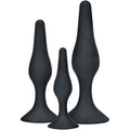 ToyJoy Anal Play Curvy Companions – 3 Plugs, Schwarz