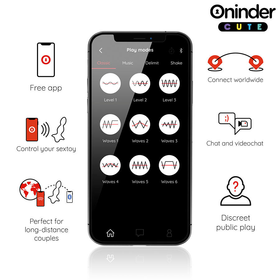 Oninder Love Butt Vibrierender Analplug-dilatator - Kostenlose
