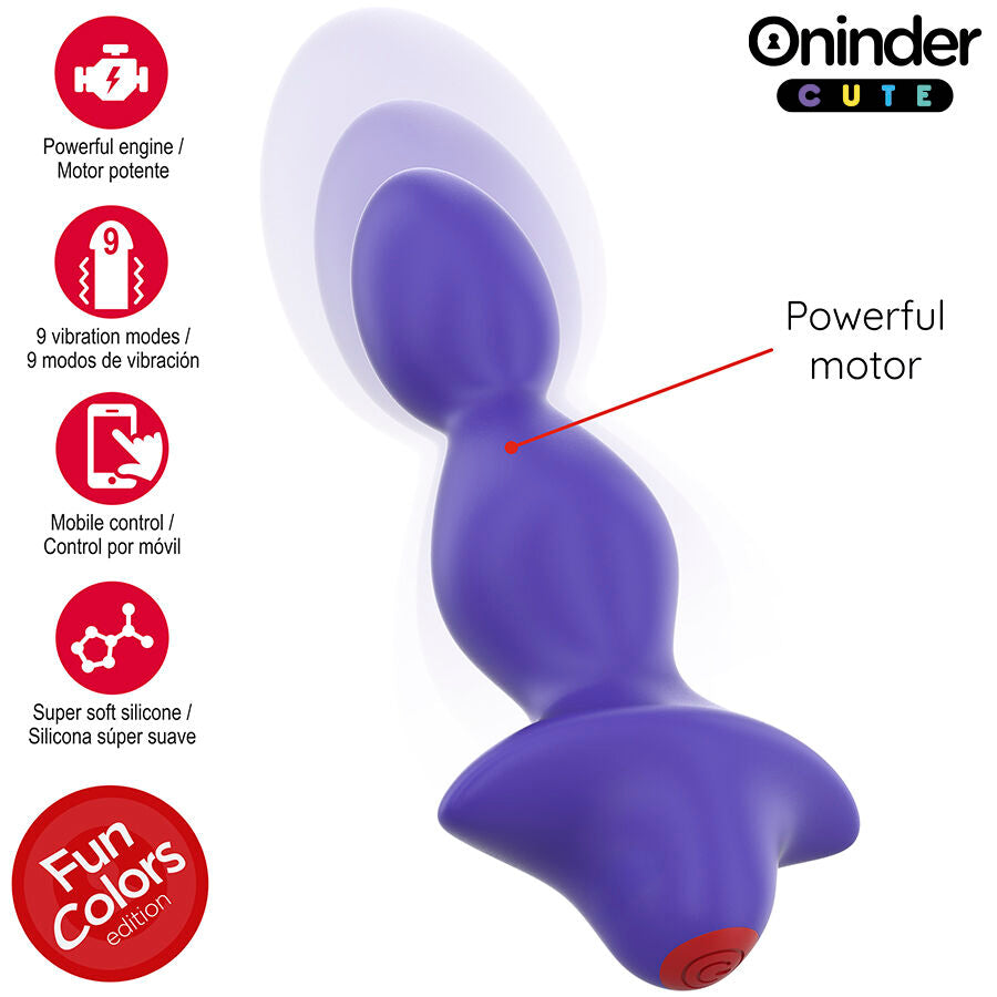 Oninder Love Butt Vibrierender Analplug-dilatator - Kostenlose