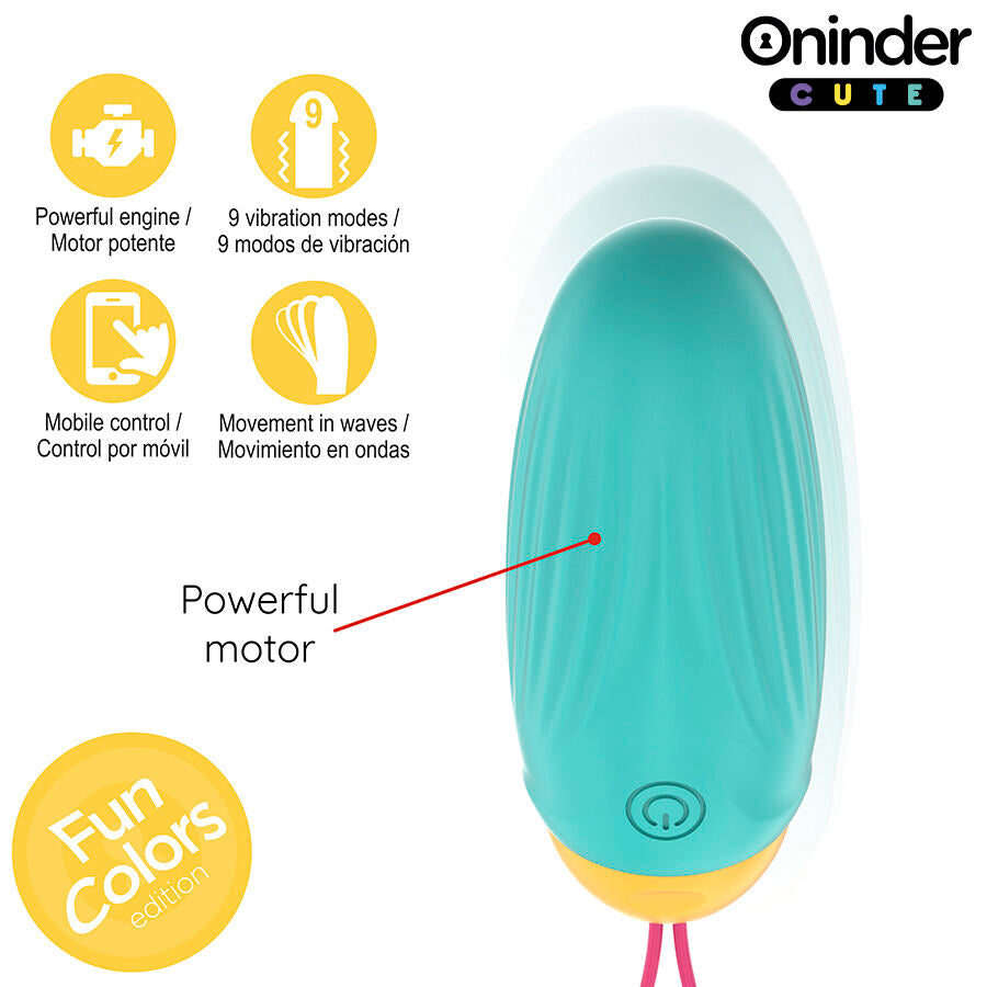 Oninder Vibrierendes Liebes- und Vergnügens-ei – Rotierende