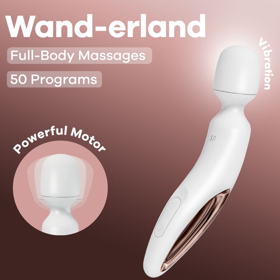 Satisfyer Wand Erland Vibrierendes Massager Weiss