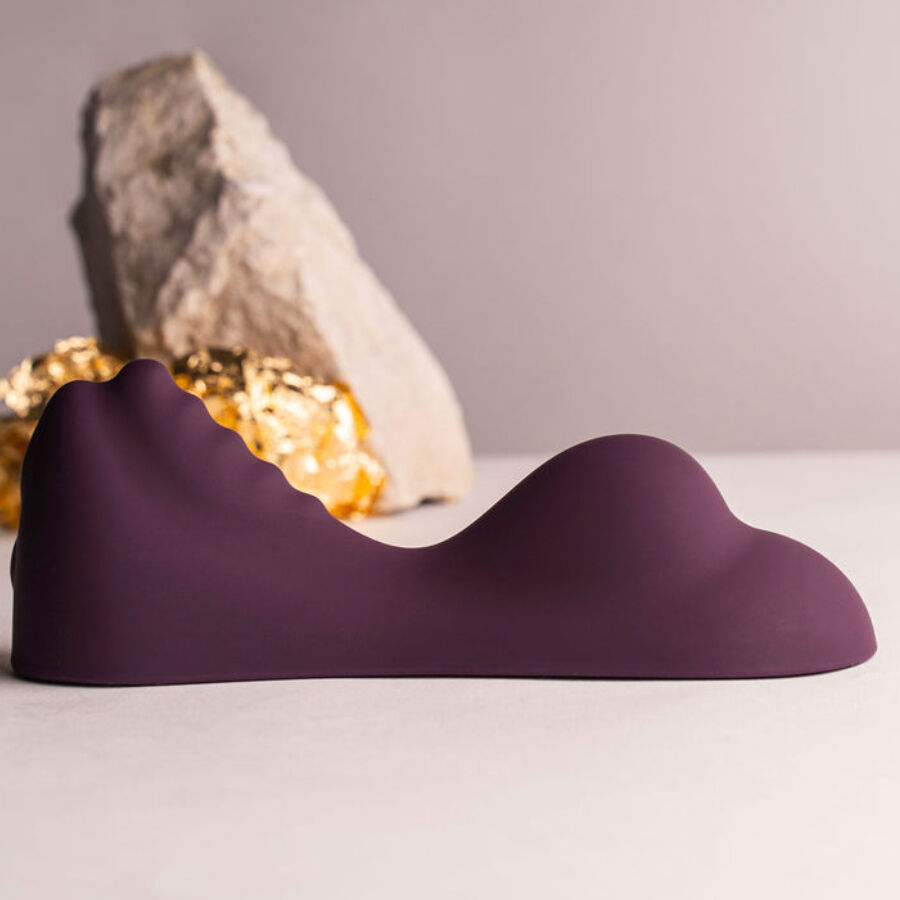 Rocks-Off Ruby Glow – Aufsitz-Vibrator, freihändig – lila