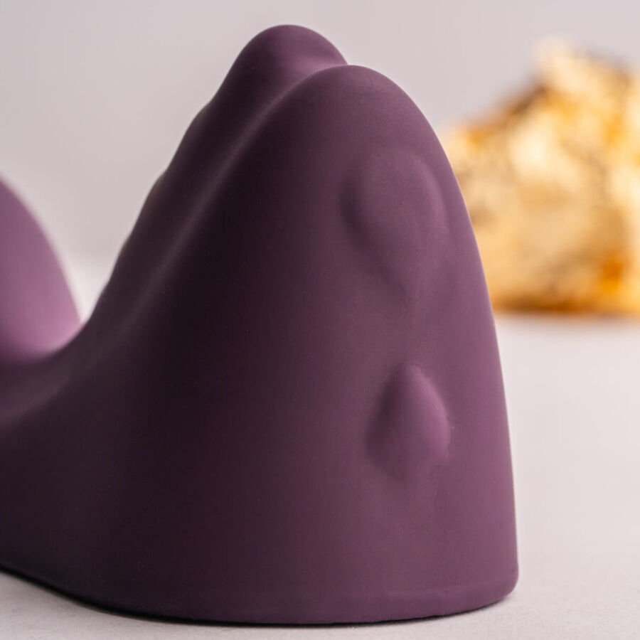 Rocks-Off Ruby Glow – Aufsitz-Vibrator, freihändig – lila