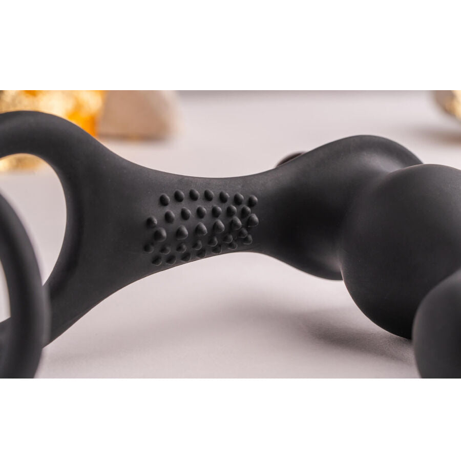 Rocks-Off Ro-Zen Pro – Analplug mit vibrierendem Penisring, schwarz