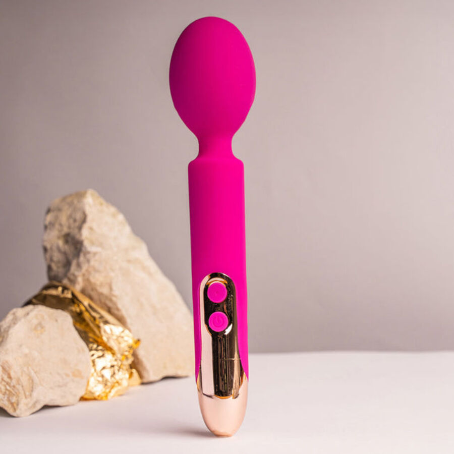 Rocks-Off Oriel – Massagestab-Vibrator, flexibler Kopf – pink