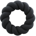 Rocks-Off Twist – Silikon-Penisring, schwarz