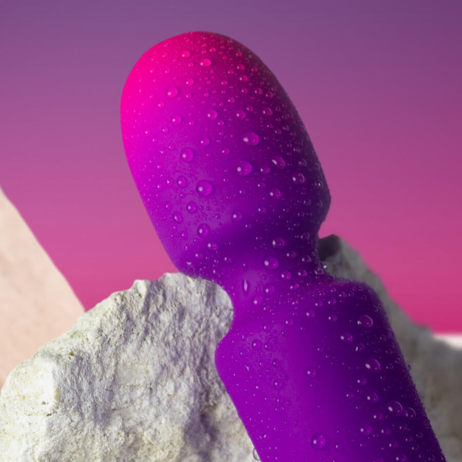 Rocks-Off Glo-Girl Wand Mini – Kompakter Stabvibrator – lila