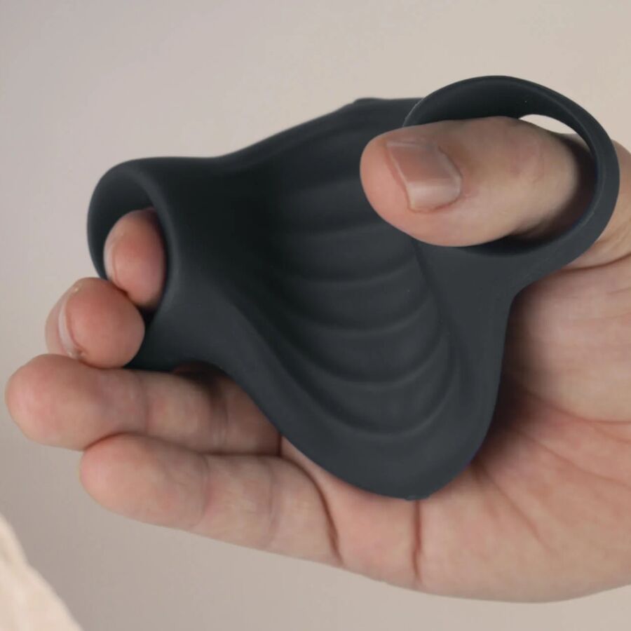 Rocks-Off Palm – Flexibler Vibrator-Masturbator, schwarz