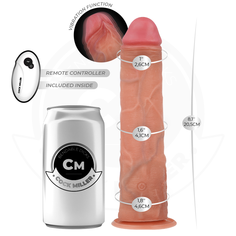 Cock Realistischer Dildo mit Saugnäpfen und Fernbedienung und