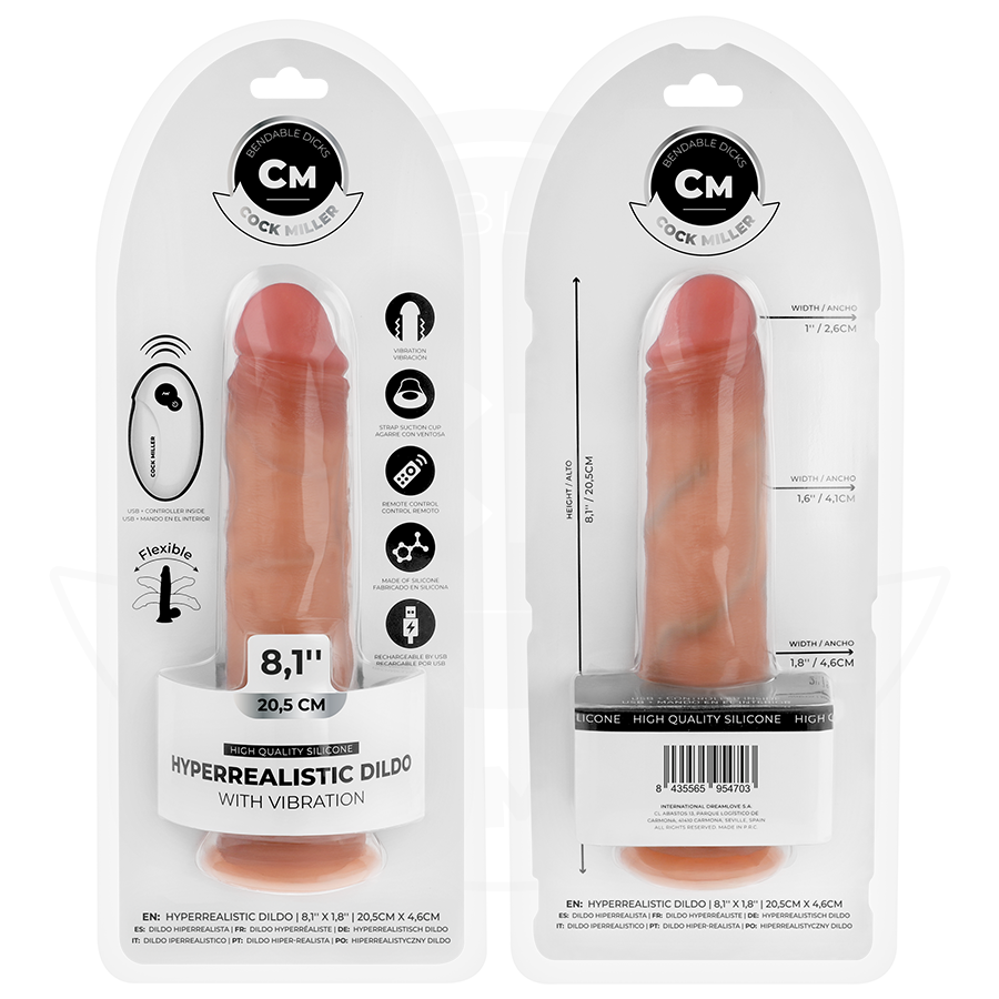 Cock Realistischer Dildo mit Saugnäpfen und Fernbedienung und