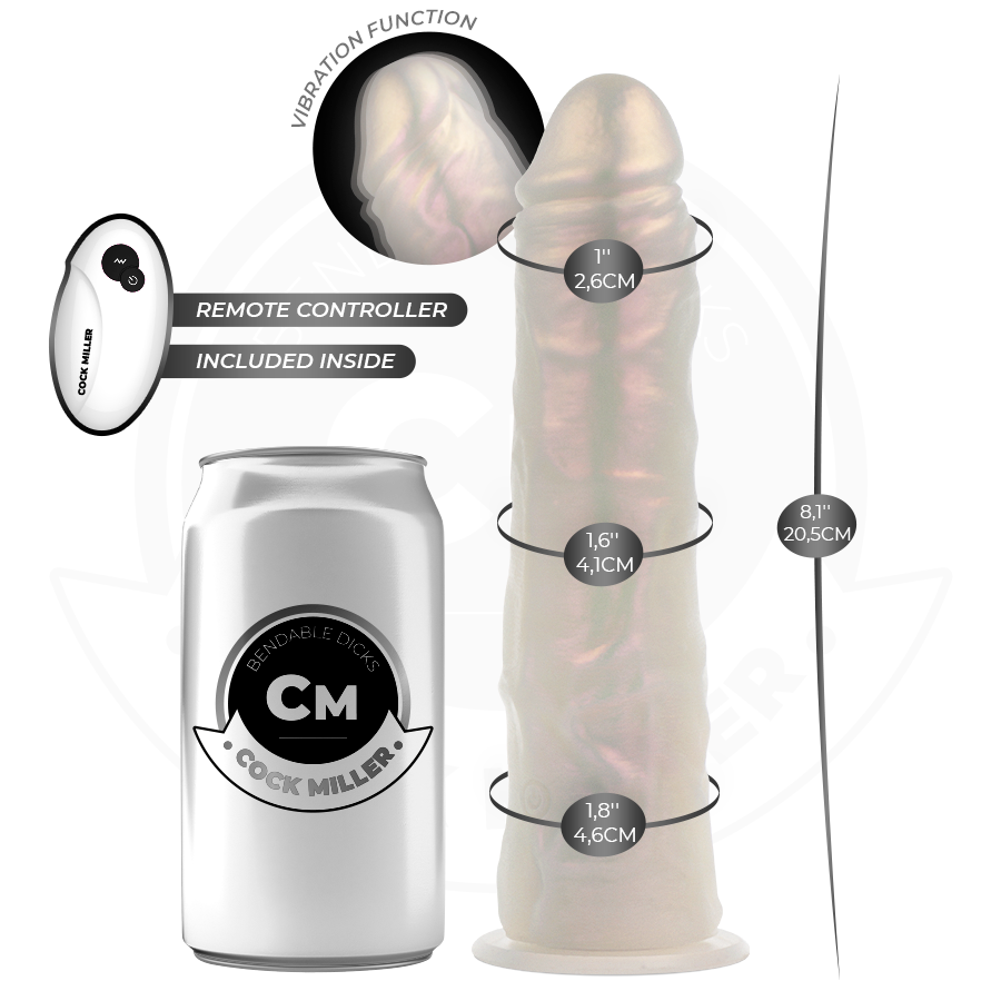 Cock Dildo mit Saugnäpfen, Lichtern und Vibration mit