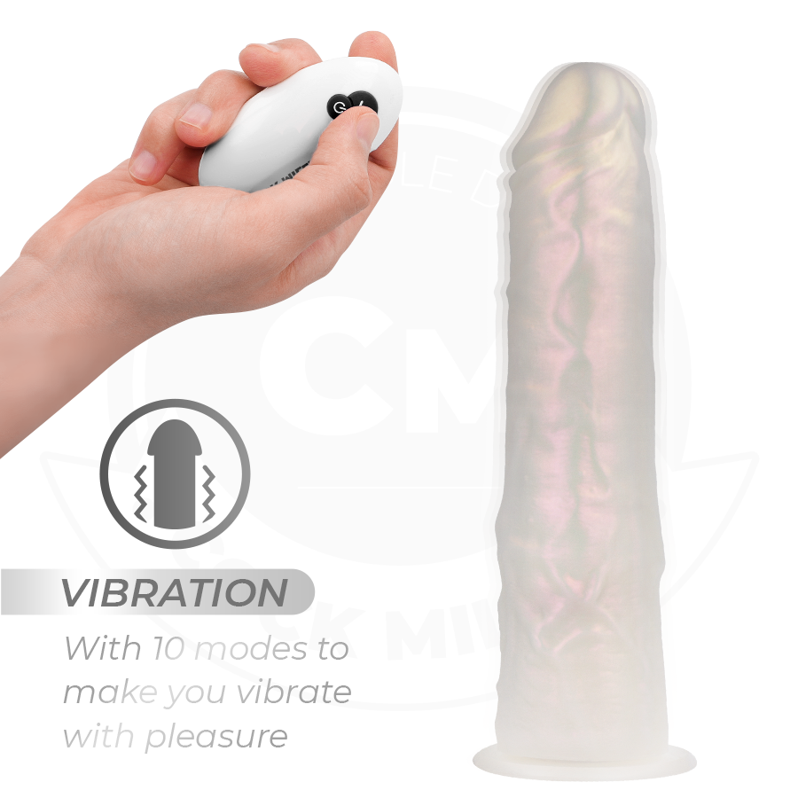 Cock Dildo mit Saugnäpfen, Lichtern und Vibration mit