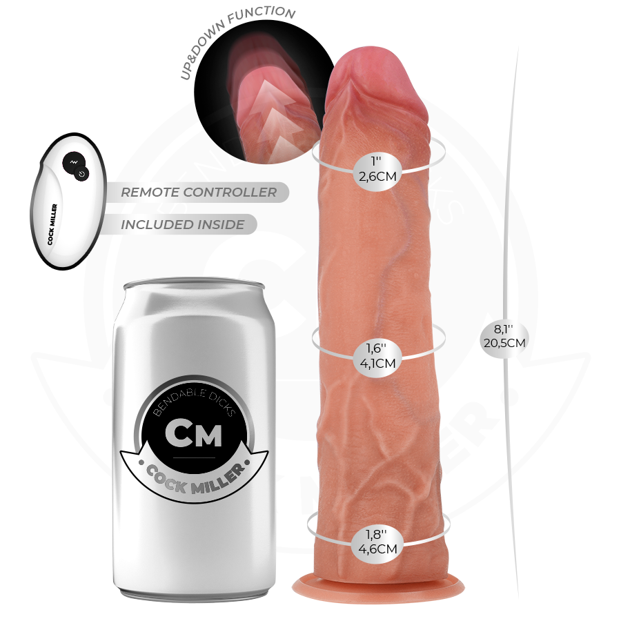Cock Hyperrealistischer Dildo mit Saugnäpfen und Stossfunktion
