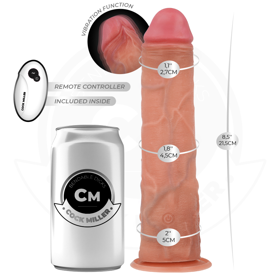 Cock Realistischer Dildo mit Saugnäpfen und Vibration mit