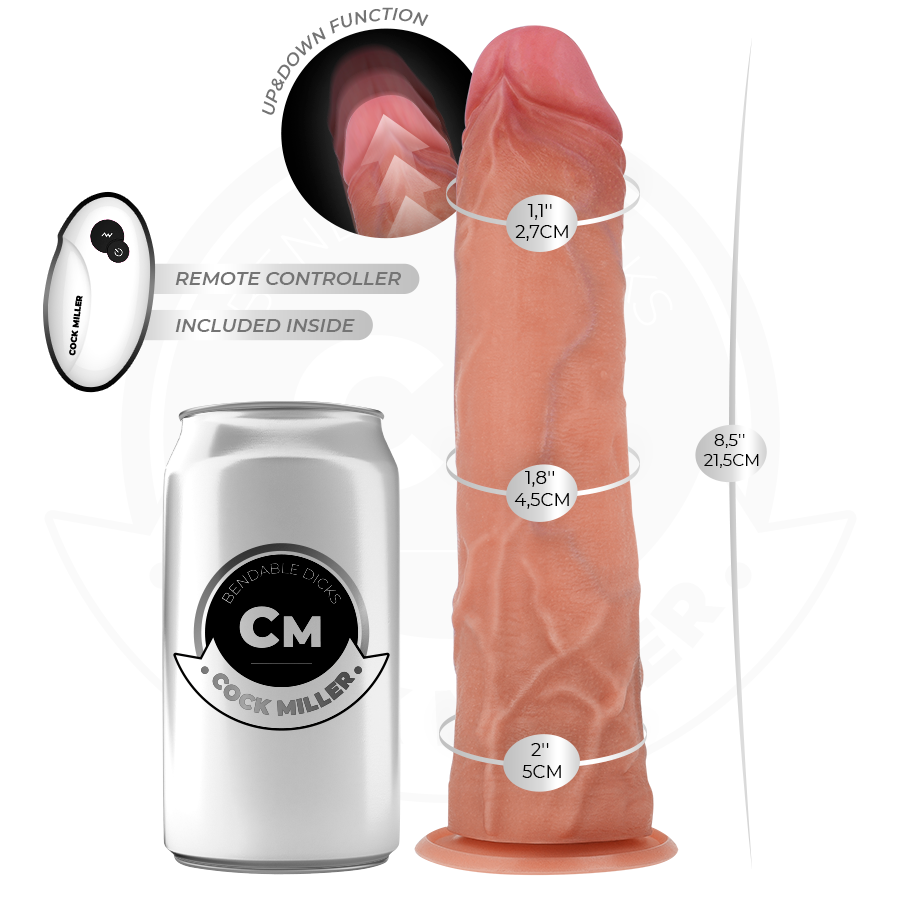 Cock Hyperrealistischer Dildo mit Saugnäpfen und Stossfunktion