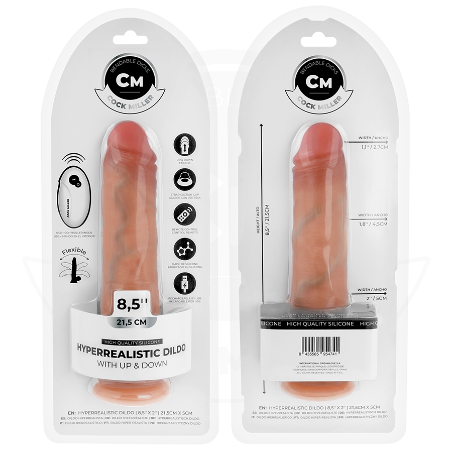 Cock Hyperrealistischer Dildo mit Saugnäpfen und Stossfunktion