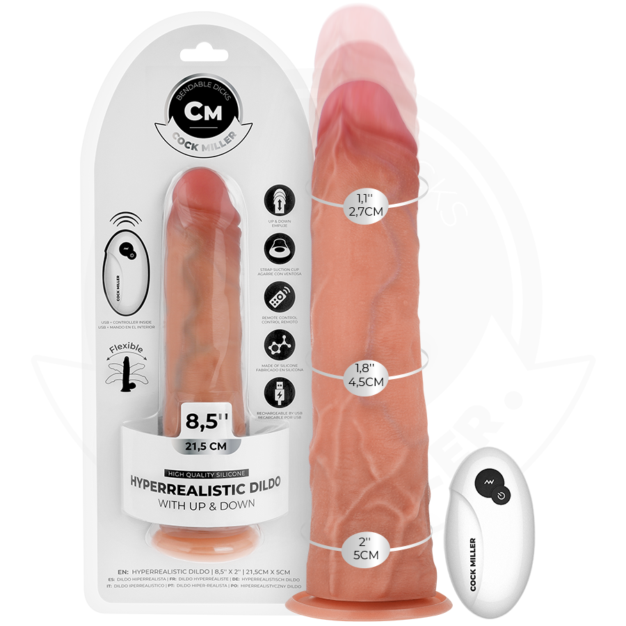 Cock Hyperrealistischer Dildo mit Saugnäpfen und Stossfunktion