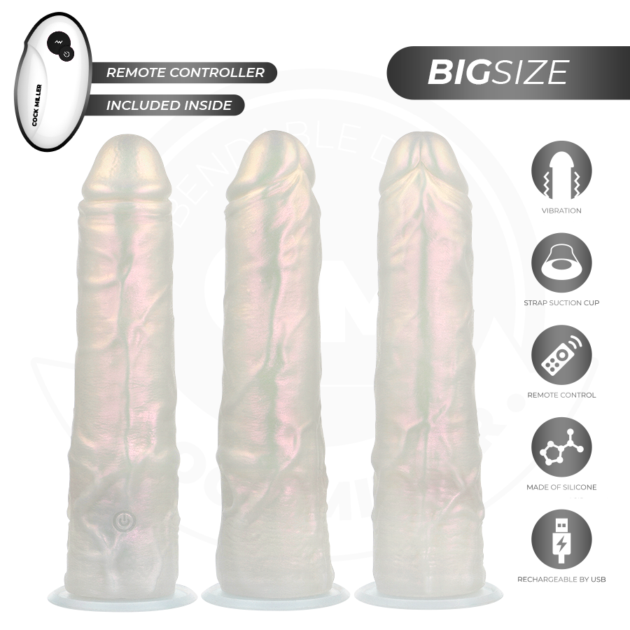 Cock Dildo mit Saugnäpfen, Lichtern und Vibration mit