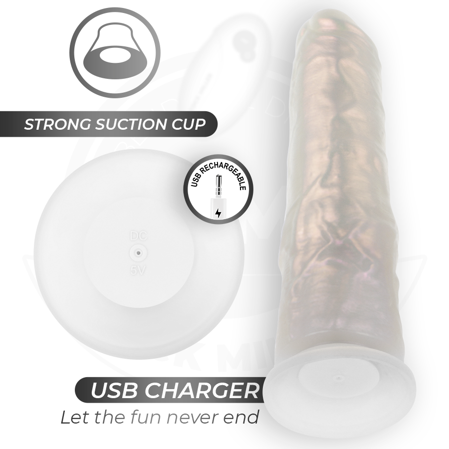 Cock Dildo mit Saugnäpfen, Lichtern und Vibration mit