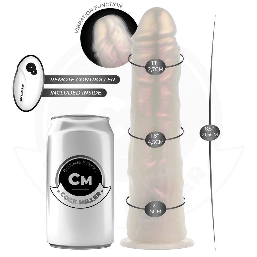 Cock Dildo mit Saugnäpfen, Lichtern und Vibration mit
