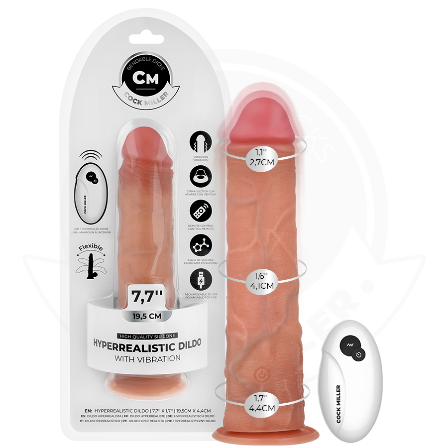 Cock Realistischer Dildo mit Saugnäpfen und Fernbedienung und