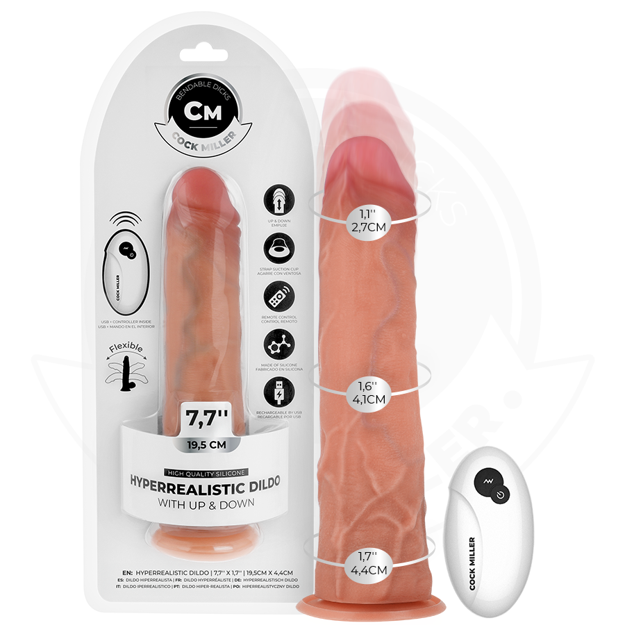 Cock Hyperrealistischer Dildo mit Saugnäpfen und Stossfunktion