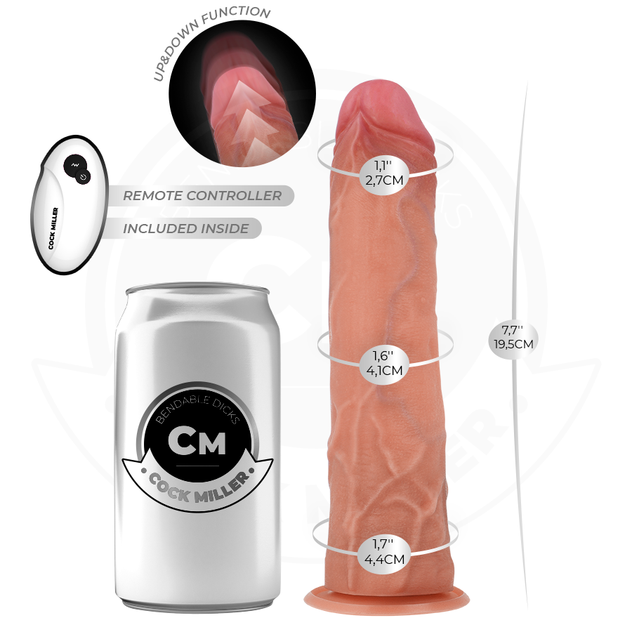 Cock Hyperrealistischer Dildo mit Saugnäpfen und Stossfunktion