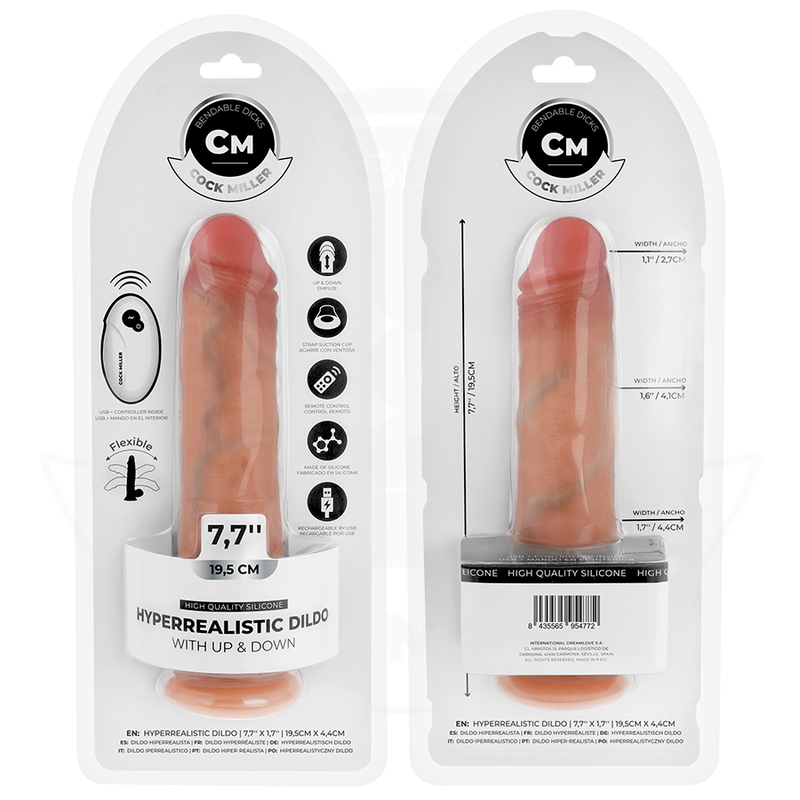 Cock Hyperrealistischer Dildo mit Saugnäpfen und Stossfunktion