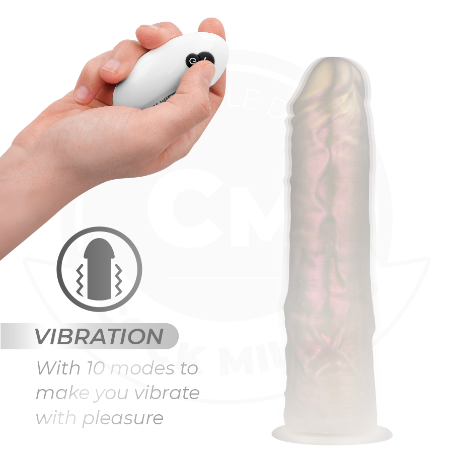 Cock Dildo mit Saugnäpfen, Lichtern und Vibration mit