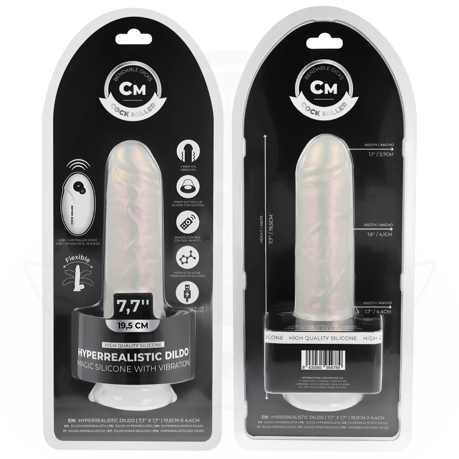 Cock Dildo mit Saugnäpfen, Lichtern und Vibration mit