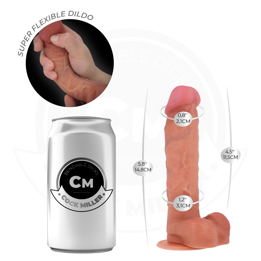 Cock Hyperrealistischer, Artikulierbarer Dildo 14,8 cm
