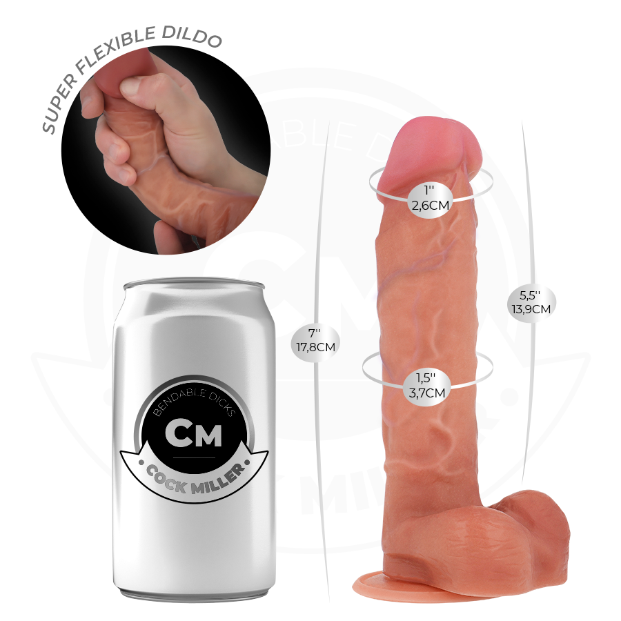 Cock Hyperrealistischer, Artikulierbarer Dildo 17,8 cm