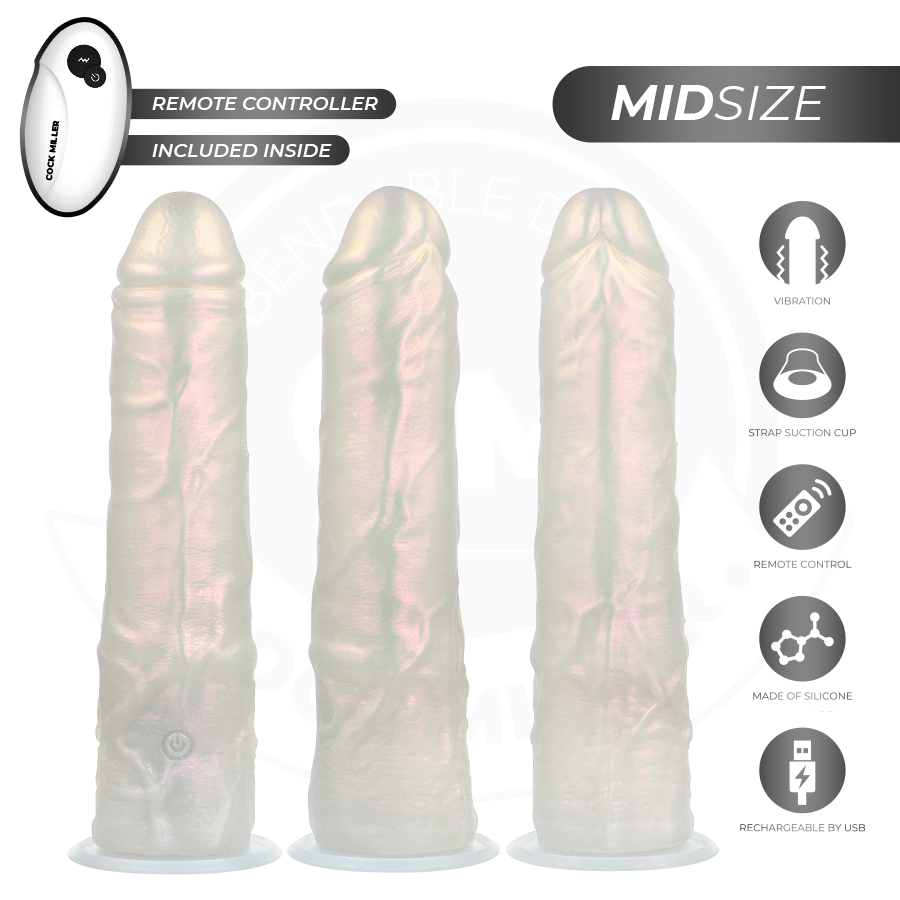 Cock Dildo mit Saugnäpfen, Lichtern und Vibration mit