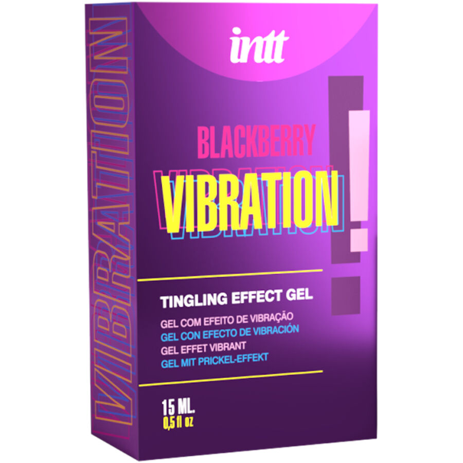 INTT – Flüssiges Vibrationsgel Brombeergeschmack, 15 ml