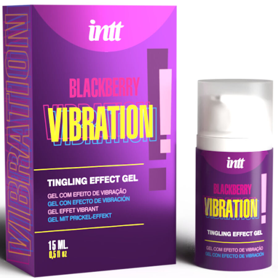 INTT – Flüssiges Vibrationsgel Brombeergeschmack, 15 ml