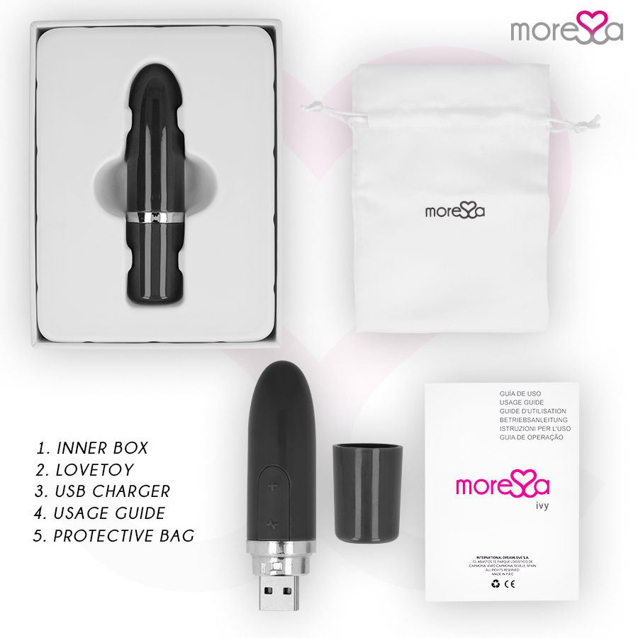 Moressa – Ivy Vibrator Stimulator Reise Schwarz