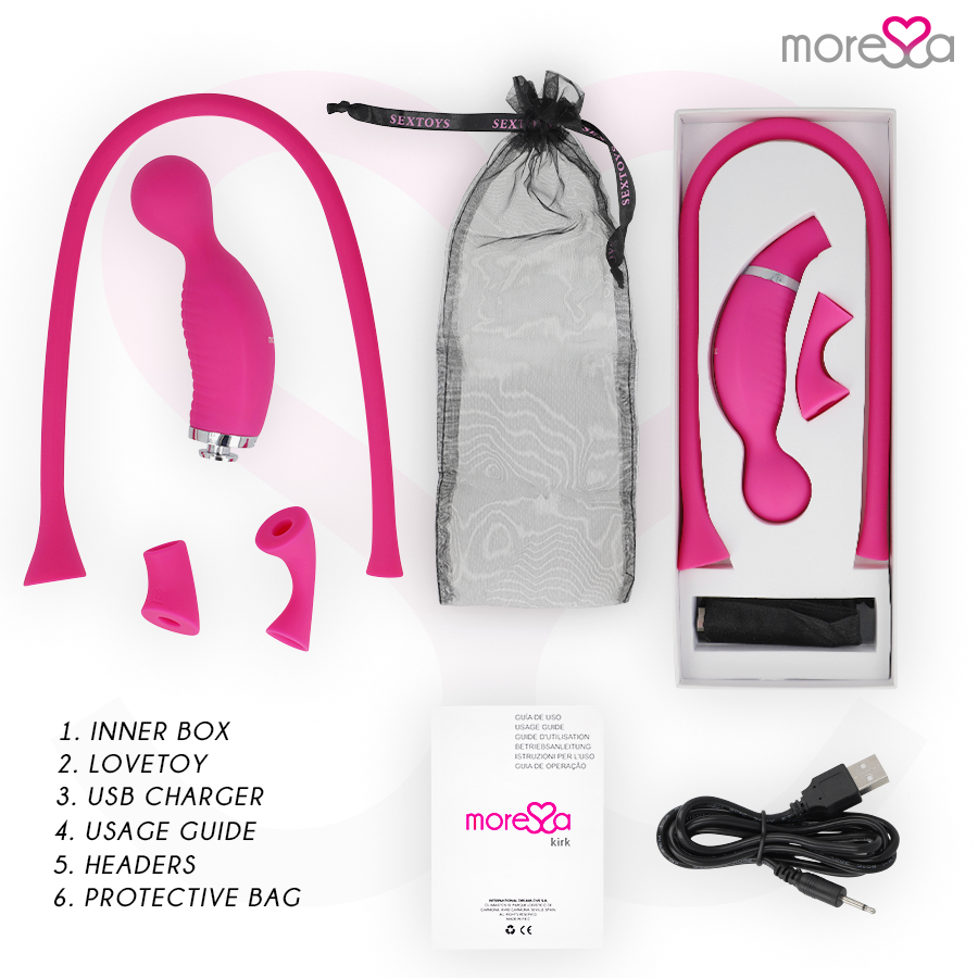 Moressa Kirk Duo Suction + Multi-Performance Massager Premium Silik...