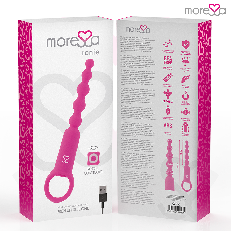 Moressa – Ronie Fernbedienung Analvergnügen Rosa