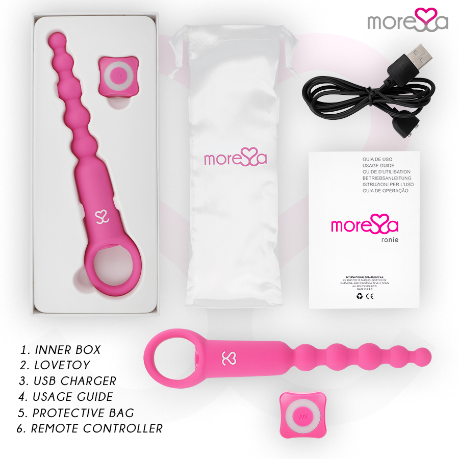 Moressa – Ronie Fernbedienung Analvergnügen Rosa