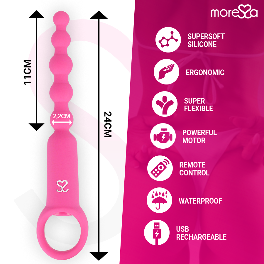 Moressa – Ronie Fernbedienung Analvergnügen Rosa