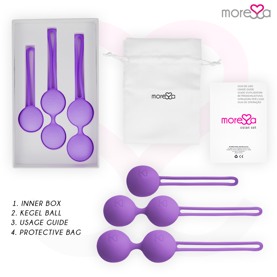 MORESSA - OSIAN SET PREMIUM LILA SILIKON