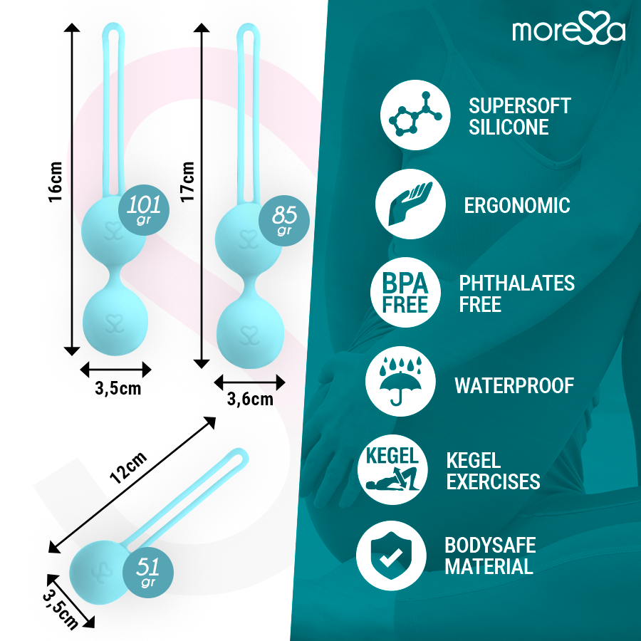 MORESSA - OSIAN SET PREMIUM TÜRKIS SILIKON