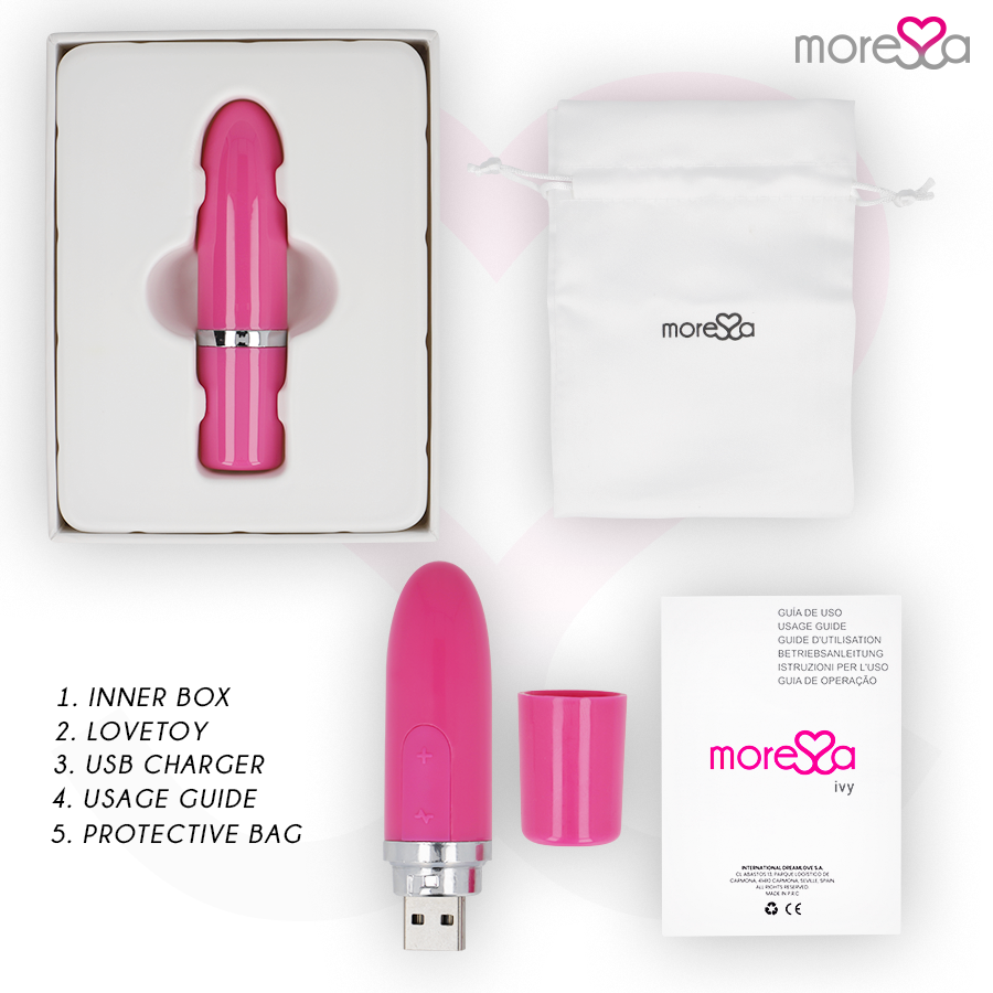 Moressa – Ivy Vibrator Stimulator Reise Rosa