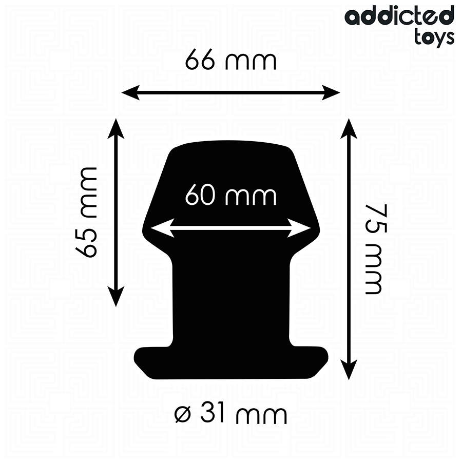 Addicted Extrem Hohl Anal Plug Grösse S 7,5 cm