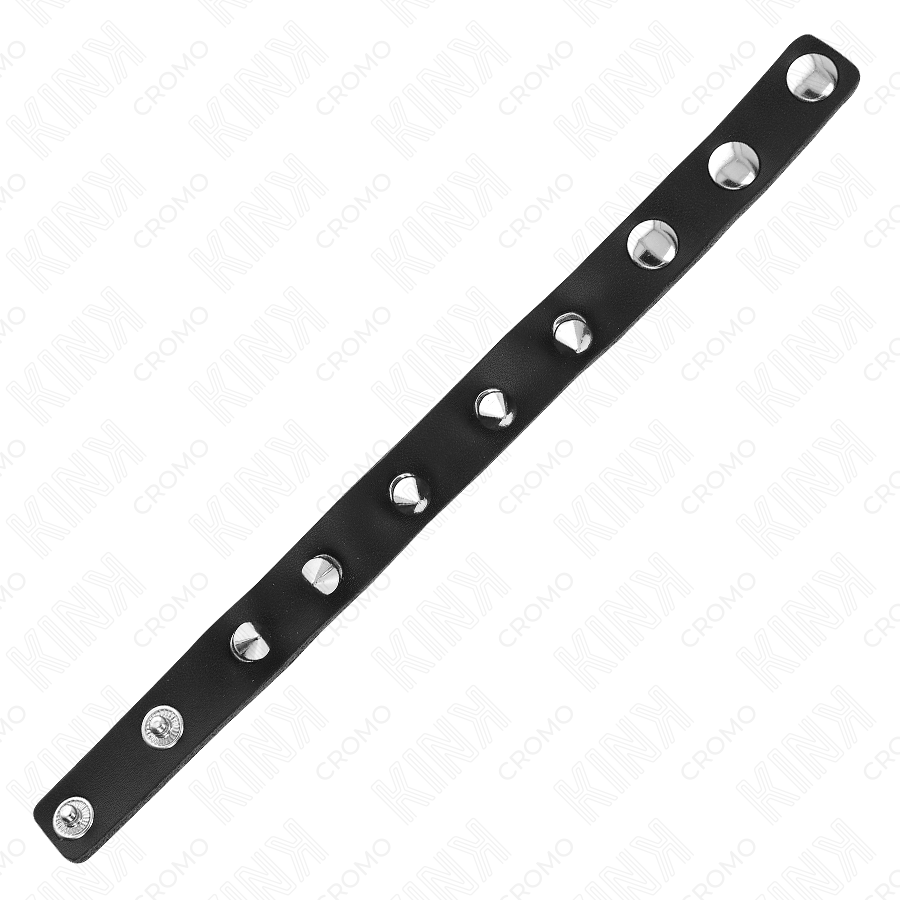 Kink Penisring aus Leder mit Spikes 21,5 x 1,6 cm