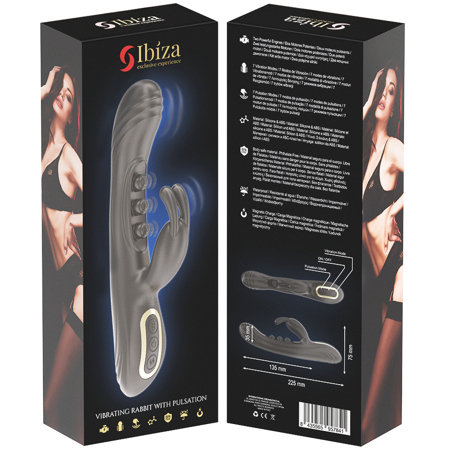 Ibiza Pulsierender Rabbit-Vibrator – 2 Motoren, 7 Modi