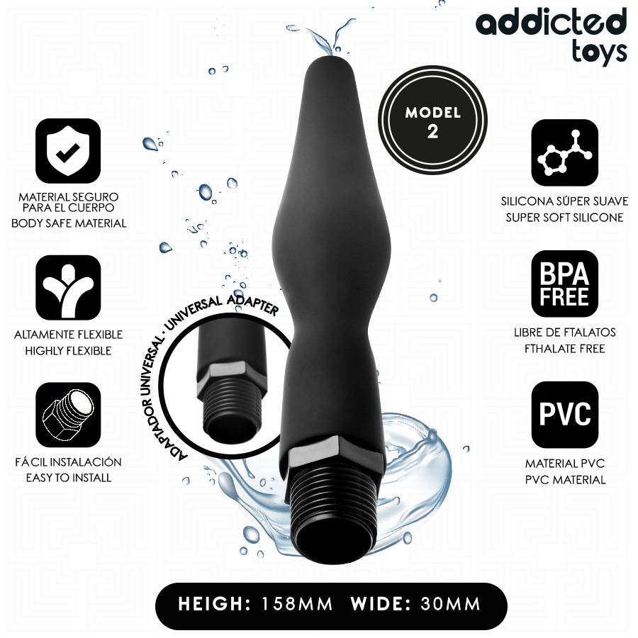 Addicted Toys Anal-Reiniger Modell 3 – Universaladapter