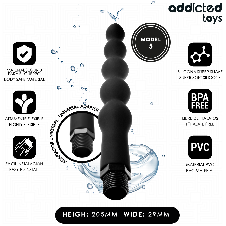Addicted Toys Anal-Reiniger Modell 6 – Universaladapter