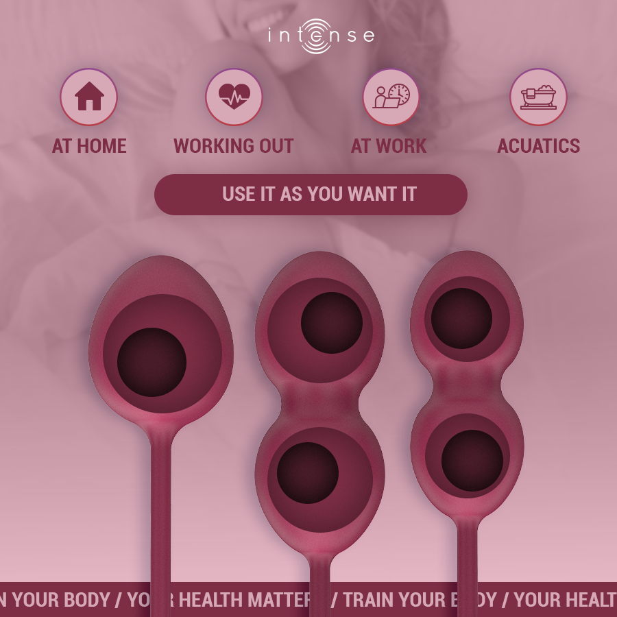 Intense Charli Kegel Ball Kit – Weinrot